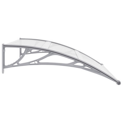 Aghan vidaXL Door Canopy, Outdoor Awning for Porch & Patio, Polycarbonate Cover
