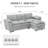 Upholstered L-Shaped Sectional Sofa With Chaise-10108751