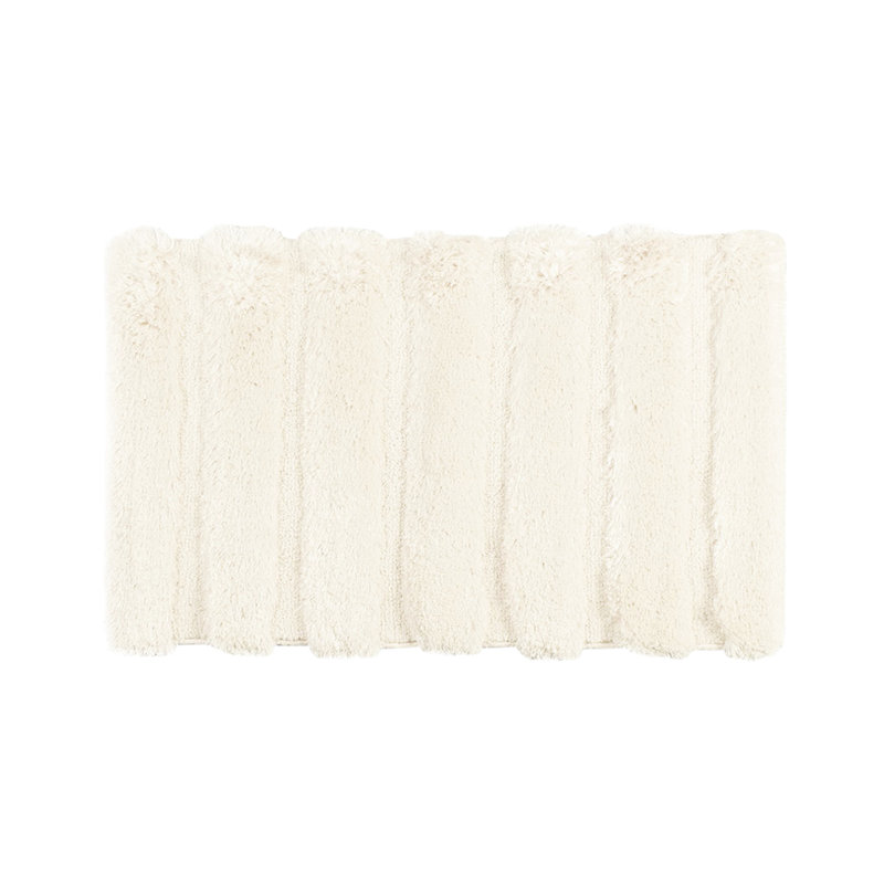 21"W X 34"L Bath Rug, , 100% , Stripe, Soft Color, , Non-Skid Backing Bathroom 21X34", Sheen, Fade ,, 21" L x 33" W