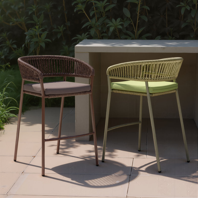 Daejon Skye Barstool (Set Of 2) Green