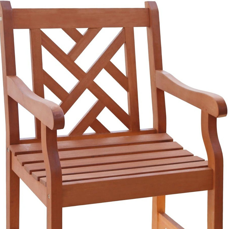 Chaise de patio diagonale, Brun