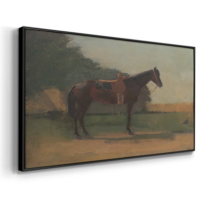 Saddle Horse- Framed Gallery Wrapped Canvas -Ready to Hang