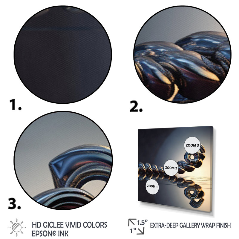 " Quantum Entanglement Futuristic Bliss ", Black Single Picture Framed, 16" H x 16" W x 1" D
