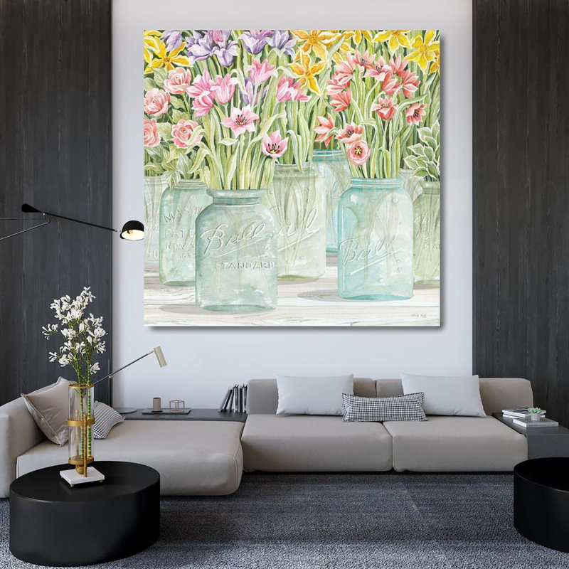 "August Grove® Jacobs, Cindy Gallery", art imprimé sur toile, "Signs of Spring I", H 36 po x l 36 po