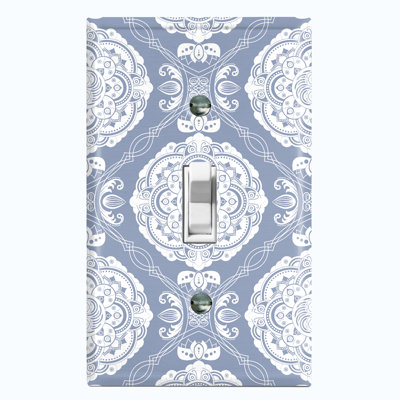 Patterned 1 - Gang Toggle Light Switch Standard Wall Plate