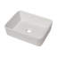 Lavabo de salle de bain rectangulaire en céramique émaillée L 19 po x l 14 po avec coins arrondis