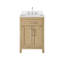 Beckett 24" Freestanding Single Bathroom Vanity with Quartz Top-409446870-409446868-428325918