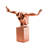Hand-Painted Decorative Object, Copper Color, 19.7 x 16.9 x 7.9 inches | 100% Polyester Material, Unique Design | Ideal for Home Décor, Living Room Accents, Adds Elegance & Style to Any Space-2026087690