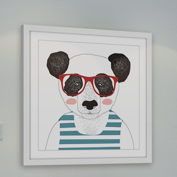 Single Picture Frame Painting, 41 cm H x 41 cm W x 3.81 cm D