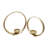 Metal Candle Holders, Set of Two, Gold, Decorative Centerpiece, Crafted with Metal Accents