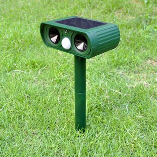 Outdoor Animal Repeller, 360 Ultrasonic Solar Animal Repeller, Animal Deterrent  Rodent Repeller With 3-side Motion Activated Flashing Lights,solar Pow