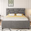 Grand lit plateforme tapissier-1082119246