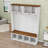 Entryway Hall Tree with Bench, Storage Cabinets and 4 Hooks-129674606