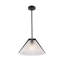 Baltic - Luminaire suspendu - 1 lumière - Laiton / Noir - Abat-jour en verre-578423842