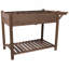 8 Pockets Elevated Wood Planter Box with Foldable Side Table and Storage, Perfect for Herb, Vegetable, and Flower Gardening-75173582