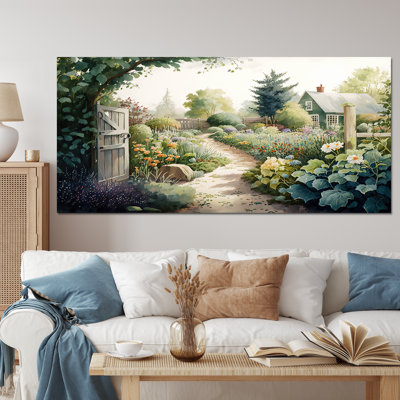 Fresh Garden At The Cottage I - Farm Large Wall Art