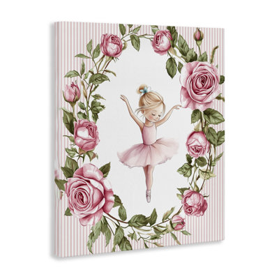 Little Rose Dance Canvas, design by Christine Simpson Art
