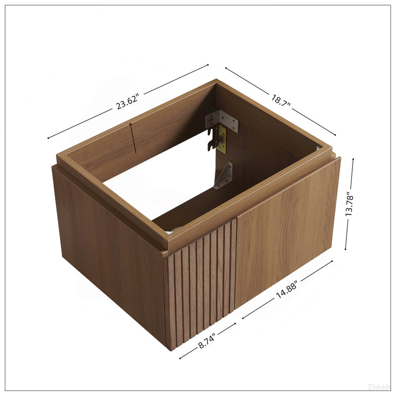 Armoire 24 po 24 po MURI, Chêne brun