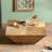 Retro Walnut Solid Wood Free form Coffee Table
