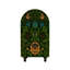 Armoire arquée avec tablettes et portes
