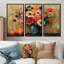 Ensemble de salon art floral orange et rose Harvest Delights - Fleurs-107194648-107194657