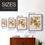 Impression encadrée vintage rétro Floral XXVII - bois massif-112354104-112354110