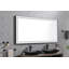 Miroir de salle de bain 72 po x 36 po x 1,5 po en aluminium avec cadre à DEL, noir mat