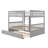 Full Over Full Bunk Bed with Trundle-696087173