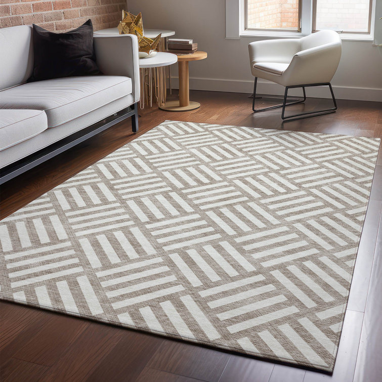 Premium Machine Washable Cerrito Taupe Rug