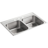 Toccata 33" L x 22" W Drop-In Kitchen Sink with 3 Faucet Holes