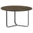 Yaritza Round Mango Wood Coffee Table Natural and Gunmetal