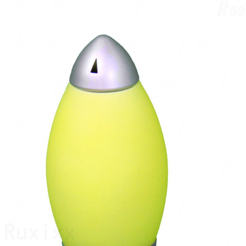 Lampe de table - 10,5 po de hauteur, lampe pour enfants en acrylique, conception de fusée, Gris