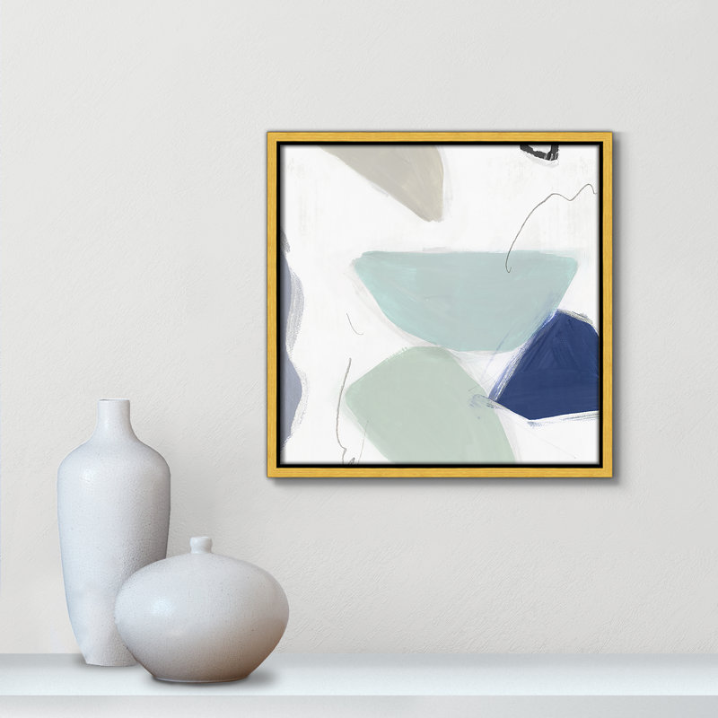 August Eve " August Eve I " Painting Print, Gold, 13.5" H x 13.5" W x 2" D