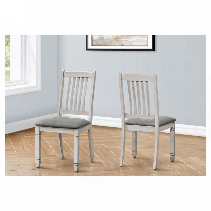 Chaises de salle à manger rembourrées, Gris, Gris