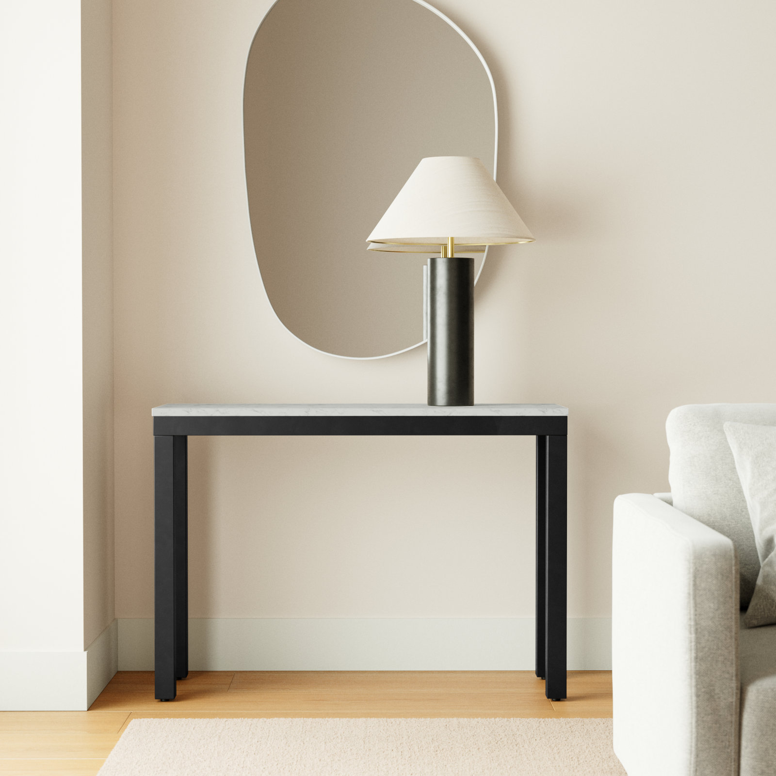 Loft 42" Marble Console Table