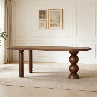 Simple and Retro Solid Wood Dining Table