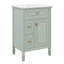 Meuble-lavabo 24 po avec lavabo, meuble-lavabo simple avec 1 tiroir rabattable, 2 tiroirs, tablettes de porte et tablette réglable-780875273
