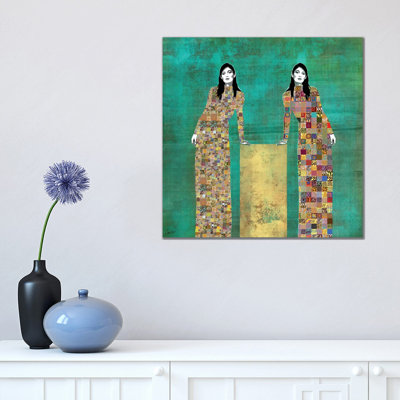 Turn It Around Again On Green by Jose Cacho - Wrapped Canvas Gallery-Wrapped Canvas Giclée