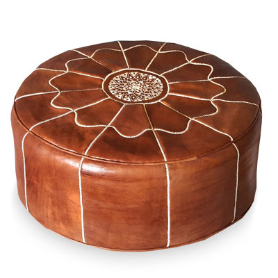 Rummel Leather Pouf