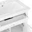 Meuble-lavabo de salle de bain avec lavabo, tablette réglable, tiroir rabattable et deux tiroirs pour un rangement et un style améliorés-1791751460-1791751467