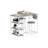 Bar Table Set For 2, 3 Piece Bar Table Set, Bar Table And Chairs Set With PU Upholstery Stool And 3 Open Storage Shelves, Pub Table Set For Small Space And Kitchen, Black-106630105-106630106