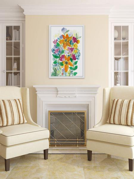 Lindsay Megahed - Single Picture Frame Painting, 61cm H x 41cm W