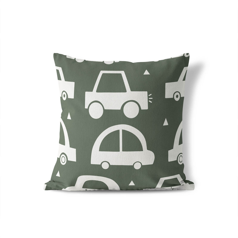 Coussin Driveway, H 20 po x l 20 po, Chimichurri / ivoire