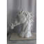 Buste étalon blanc en fibre de verre de la collection Nifao Pure Elegance 36 po x 14 po x H 36 po