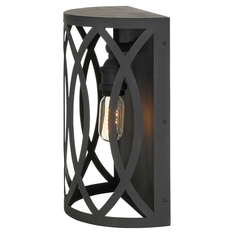New Orleans 1 - Light Flush Mounted Sconce, Flat Black