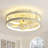 Gurley 13" Vintage Flush Mount LED Ceiling Fan with Light Kit and Remote
