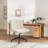 Modern Office Chairs with Wheels, Wide Seat Armless Swivel Task Chair for Home Office-2147446622