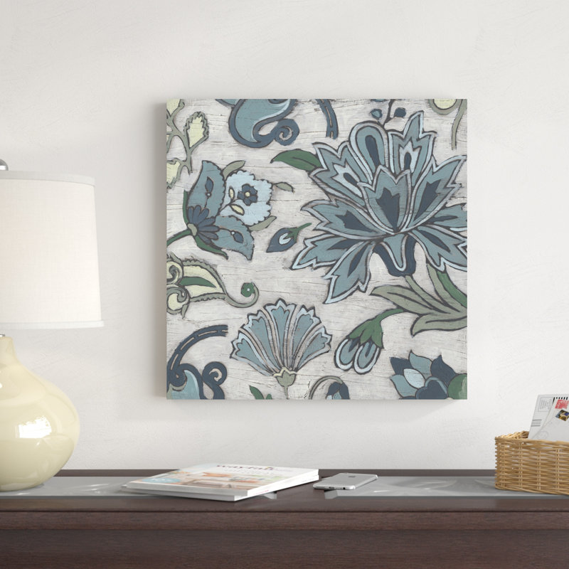 Blue Garden Chintz IV, H 20 po x l 20 po