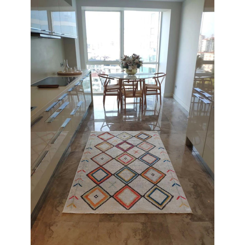 Tapis mathaï avec envers antidérapant, Carré 2 pi 7 po