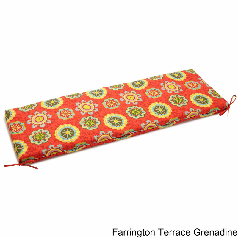 Coussin de banc d’intérieur/d’extérieur farmington, Grenadine terrasse Farmington